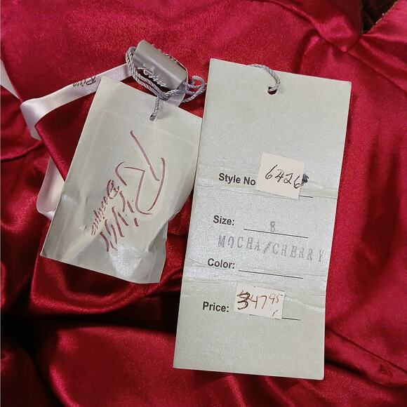 $348 NWT Riva Formal Evening Gown Size 8 Halter Maxi Dress Wedding Party Prom - Picture 11 of 15